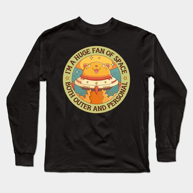 huge fan of space both outer and personal, introvert Long Sleeve T-Shirt by ThirdEyeDesign